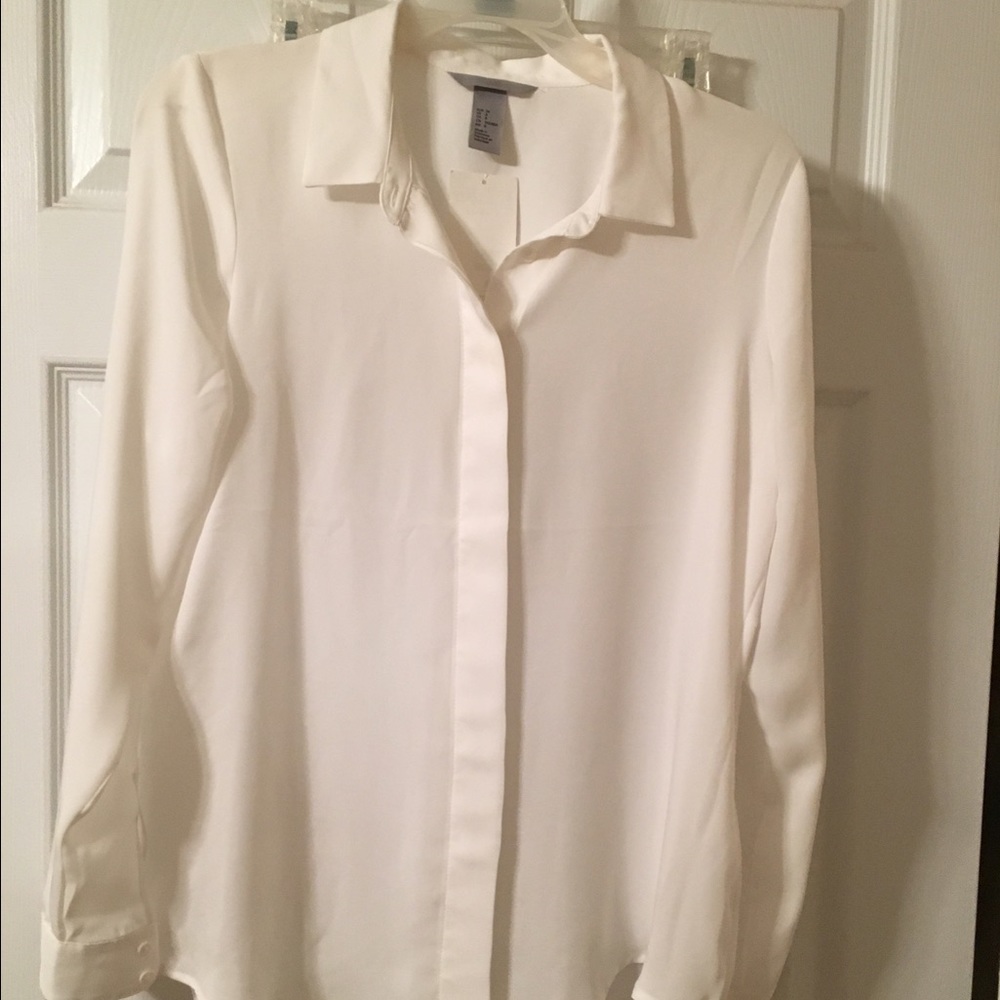 White satin blouse
