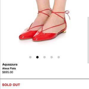 aquazzura Shoes - Aquazurra red lace up flats aquazzura Shoes - Aquazurra red lace up flats