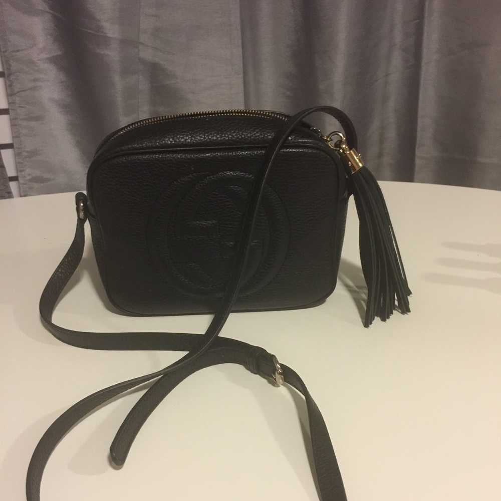 Gucci black disco bag
