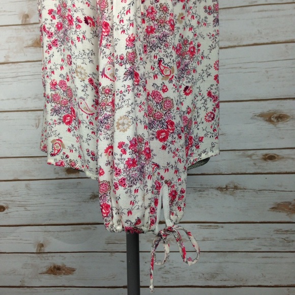 {WAYF} Garden Print Open Shoulder Blouse Top, $66 - Picture 4 of 5