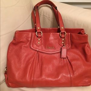 Orange coach bag