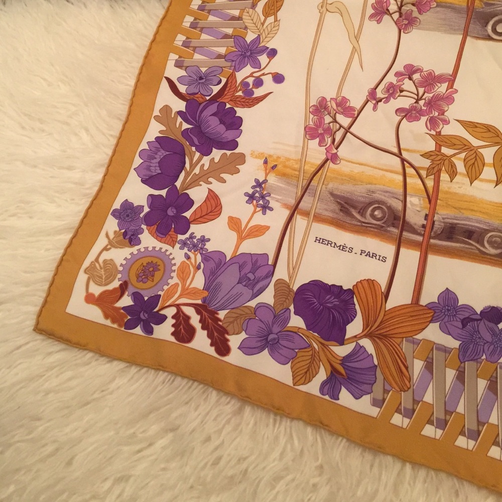 Hermes silk scarf
