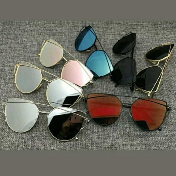 Oversize Sunglasses Cat Eye flat lens - Picture 3 of 4