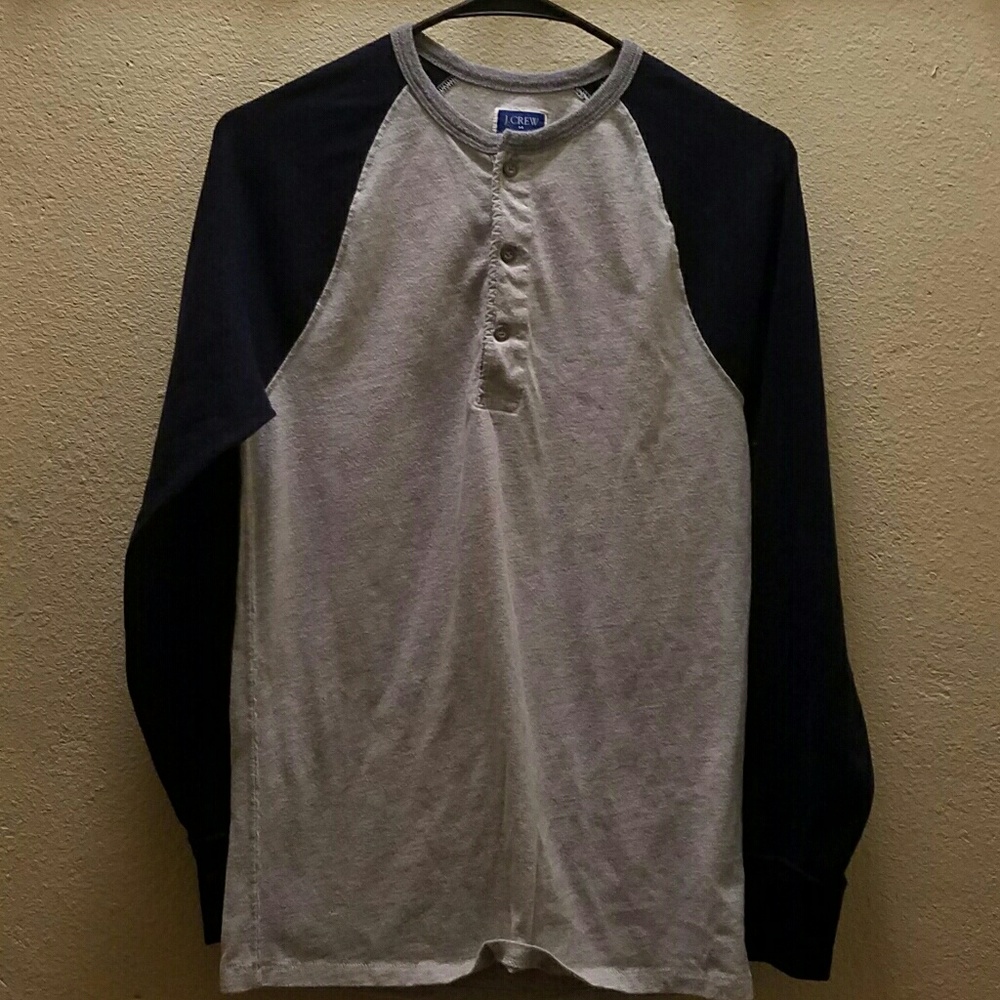 J.Crew Baseball Henley Shirt