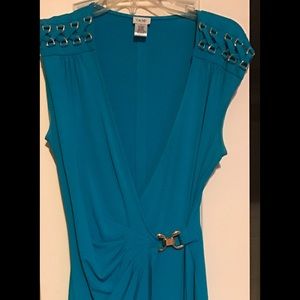 Cache turquoise dress
