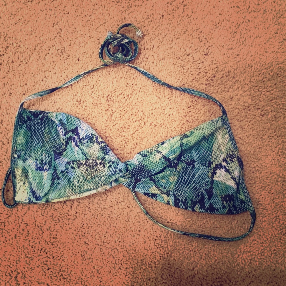 L Space snake halter bikini top