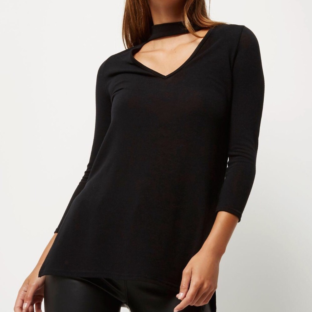 Black Choker Top - Picture 2 of 6