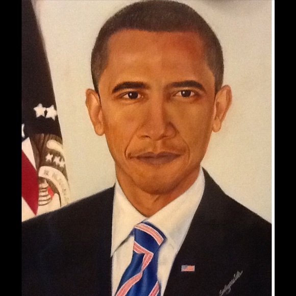 Other - President Obama portrait oil painting !