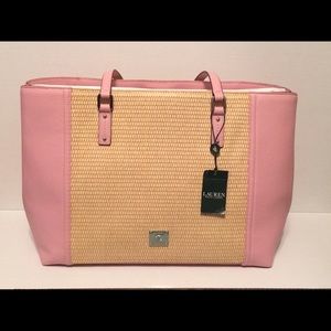 Lauren Ralph Lauren Percy straw Tote