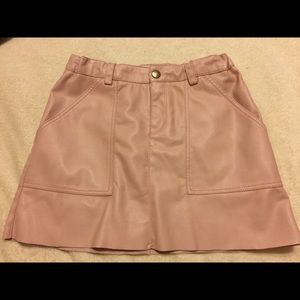 Skirt like leather Zara kids