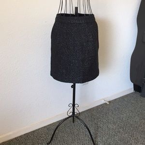 Ann Taylor Black Tweed Skirt.