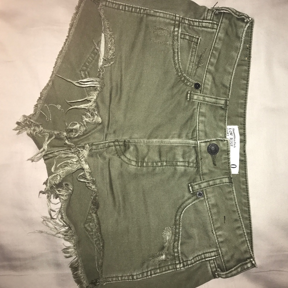Olive green Abercrombie and fitch shorts