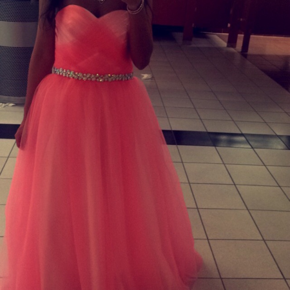 Pink prom dress