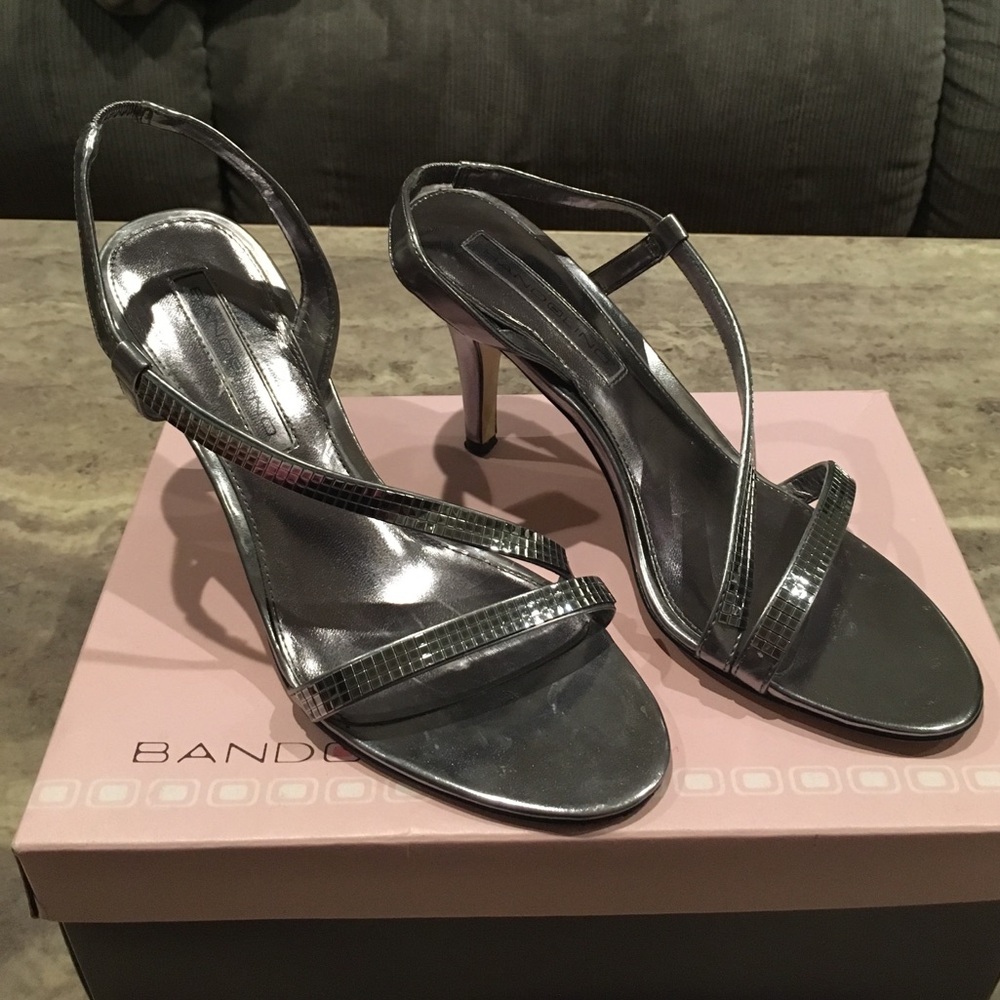 Bandolino Rayonna Dressy Heels - Dark Silver - 7.5