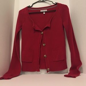 Aéropostale red button sweater