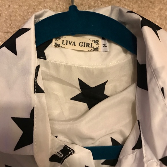 Sheer star blouse. Asian Medium US xs/small - Picture 2 of 4