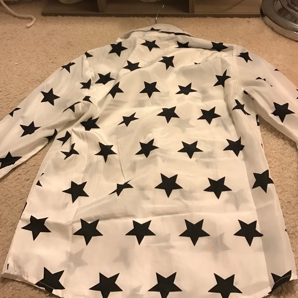 Sheer star blouse. Asian Medium US xs/small - Picture 4 of 4