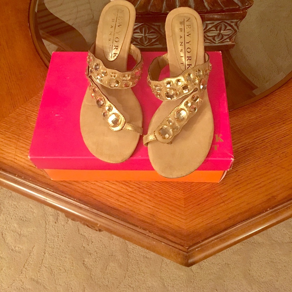 Blinged slip ons.