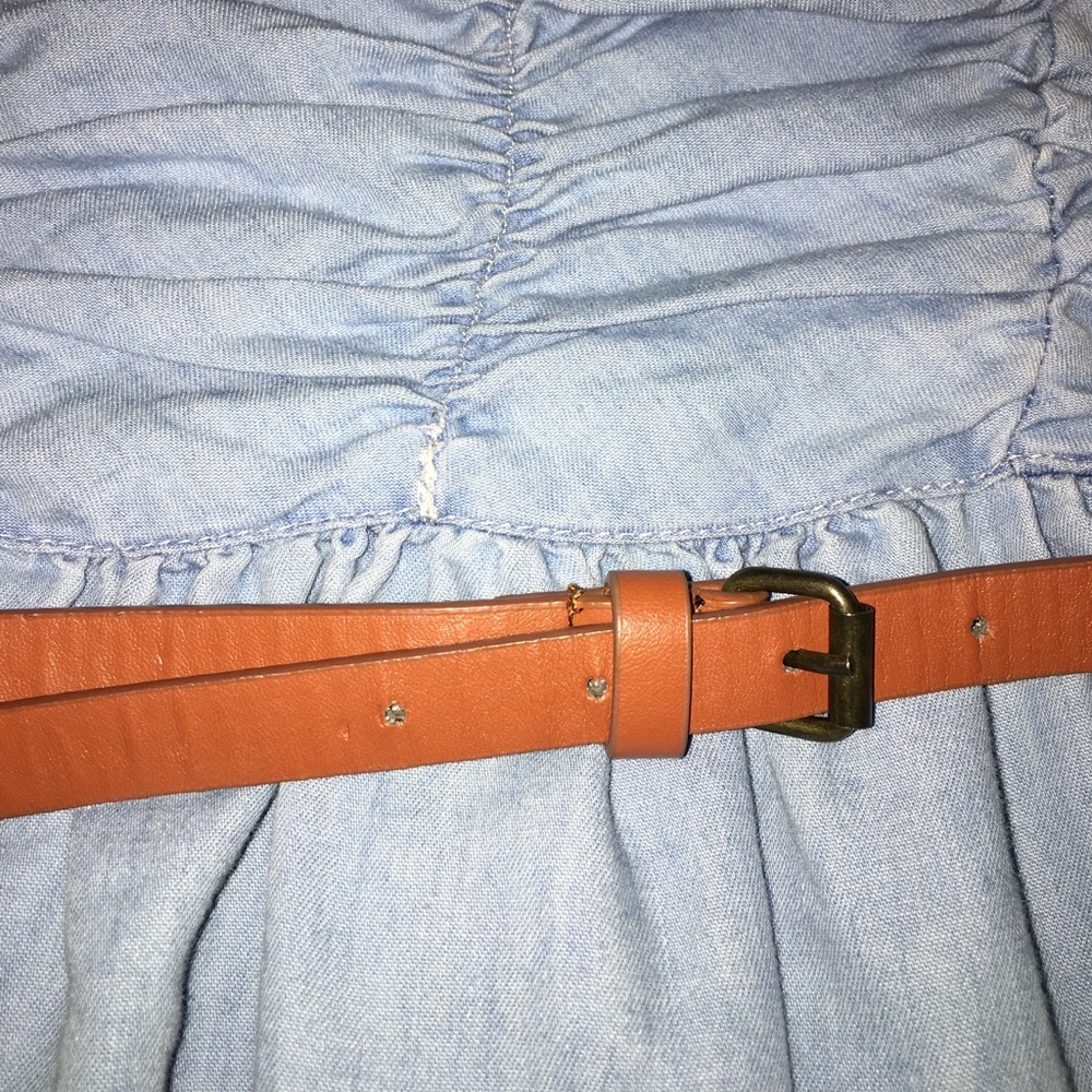 Zara Trf Chambray Dress - Picture 3 of 6