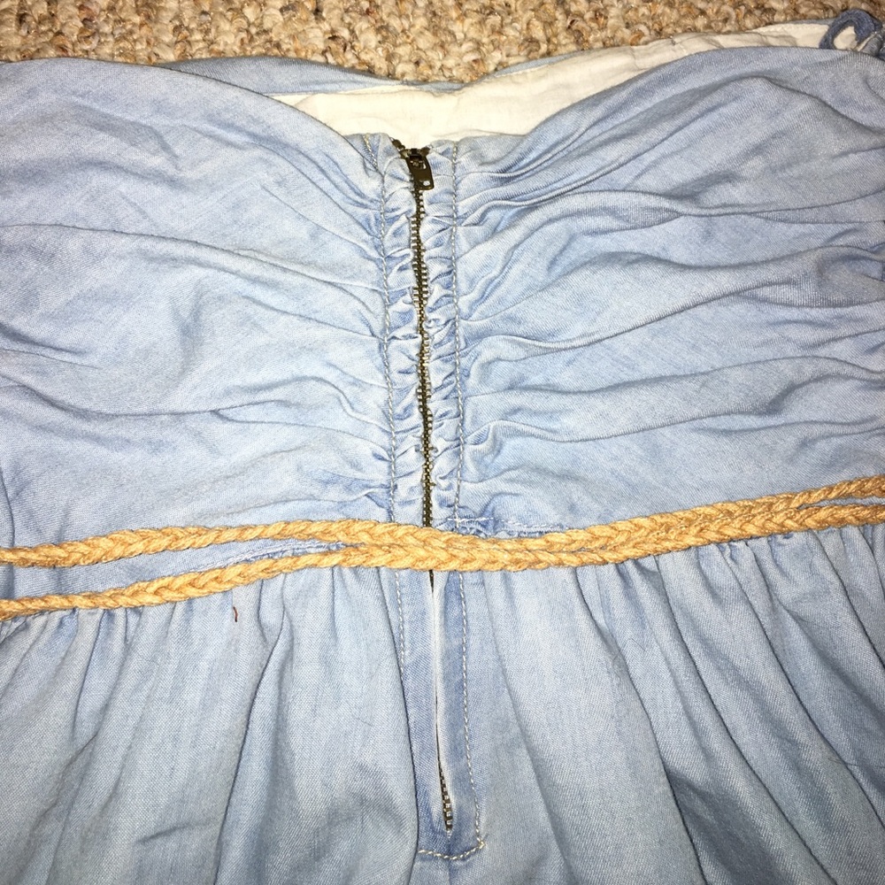 Zara Trf Chambray Dress - Picture 4 of 6