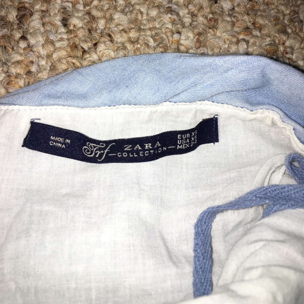 Zara Trf Chambray Dress - Picture 5 of 6