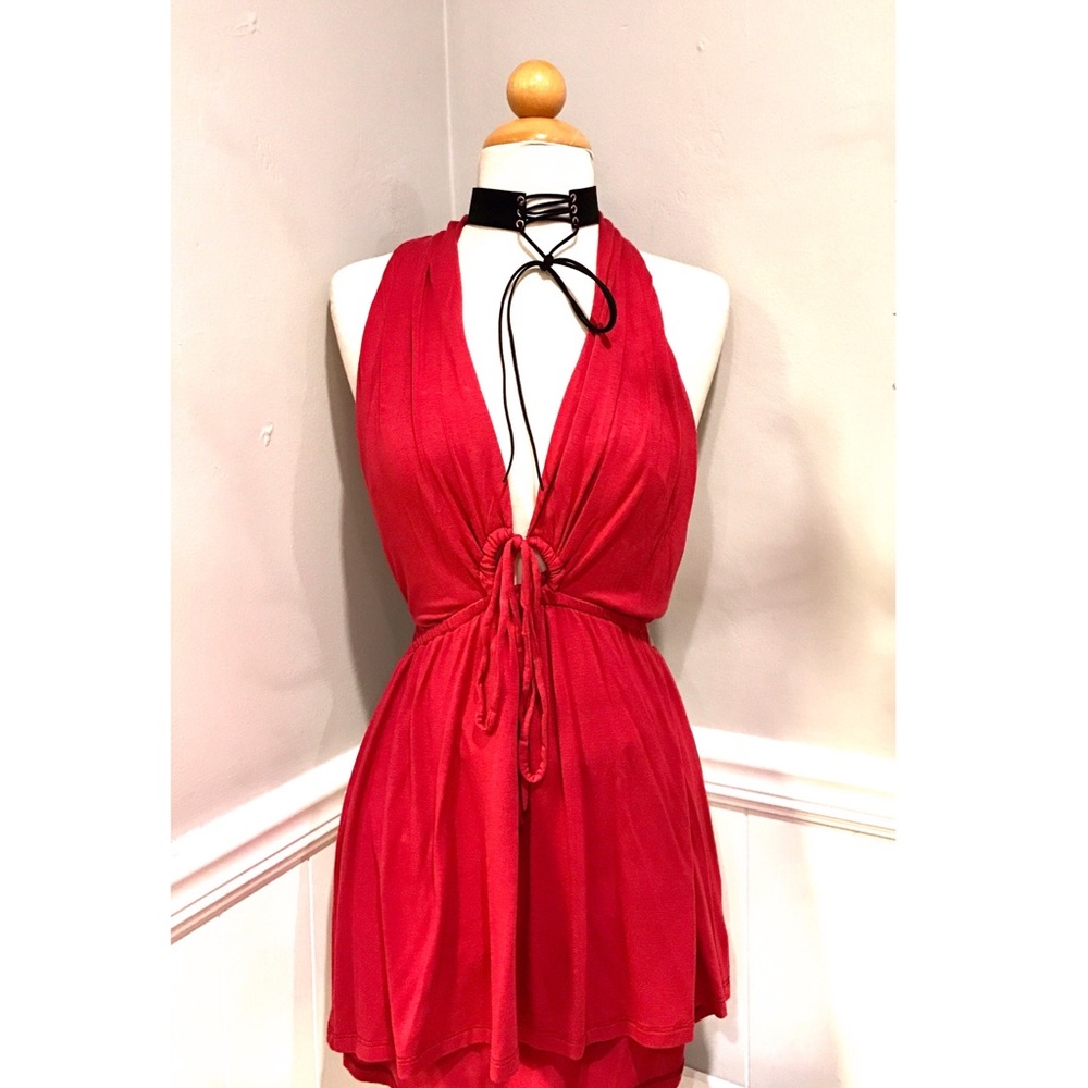 NEW TART Red Halter Top