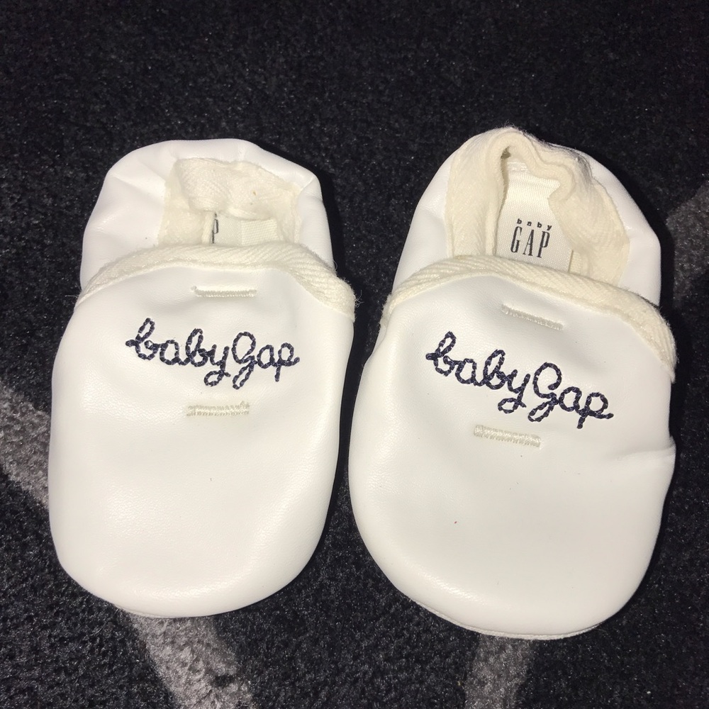 Baby Gap White Slip Ons Size 1
