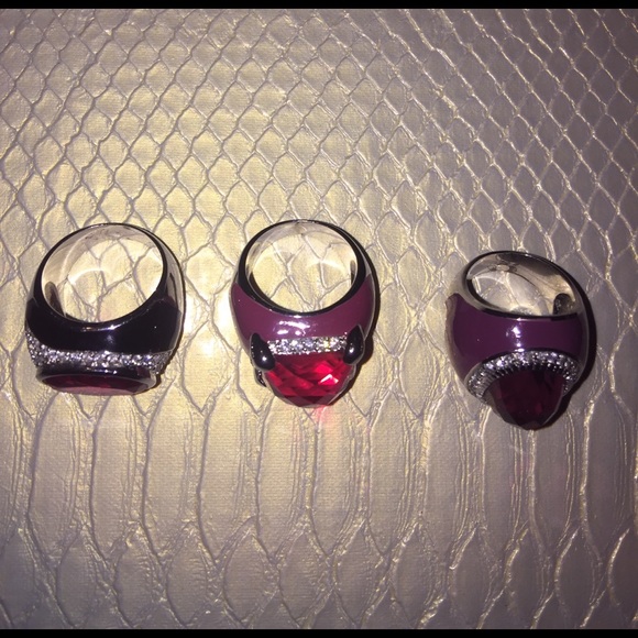 Charles Winston Sterling Silver Rings Size 8 - Picture 3 of 3