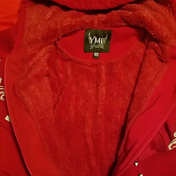 Go to Mercari Maroon or burgundy studded jacket - Picture 2 of 3