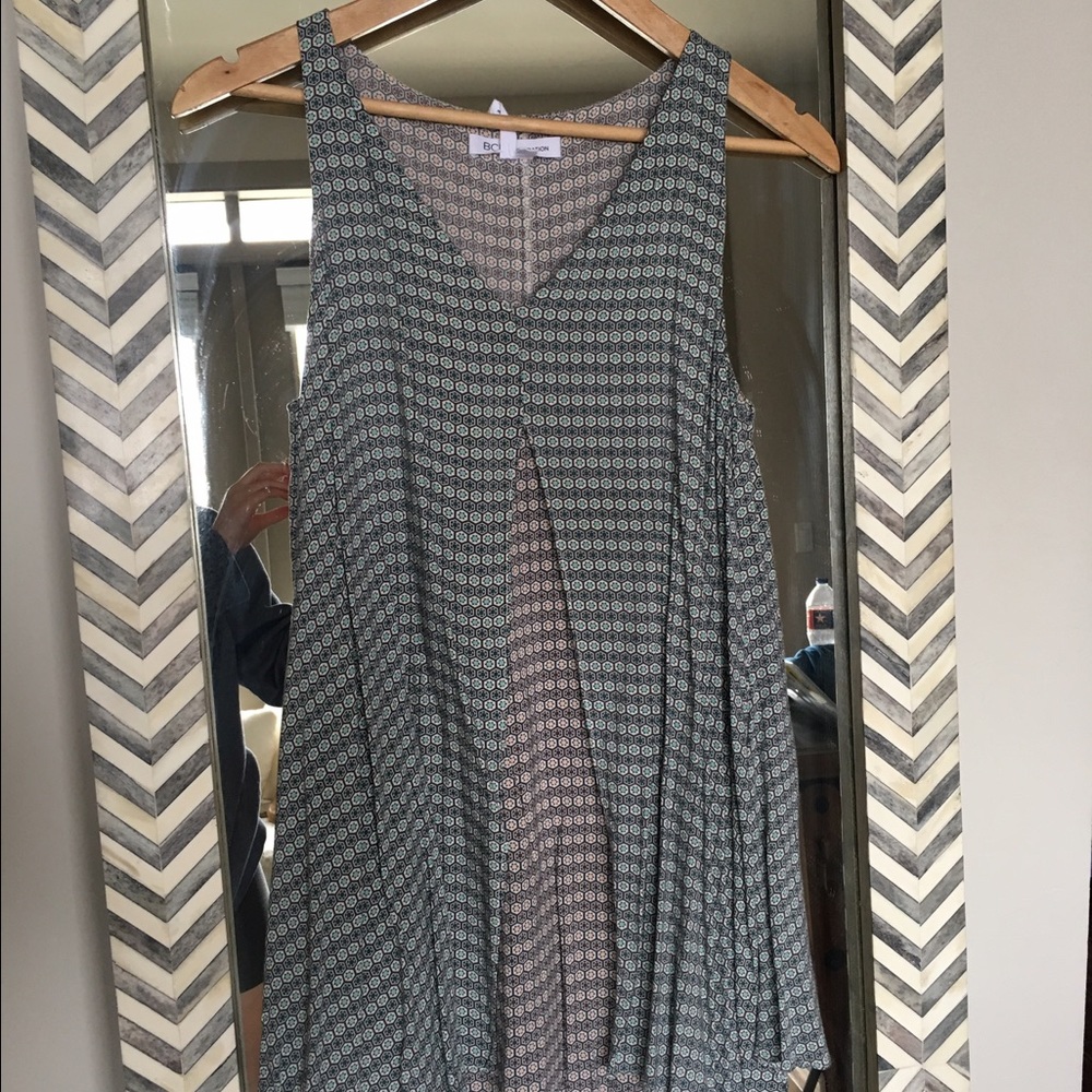 BCBG cape style mini dress