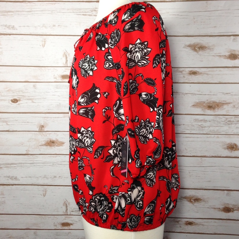 {Vince Camuto} Floral Print Self-tie Blouse, $79 - Picture 2 of 3
