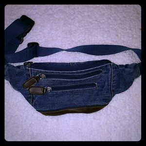 Denim fanny pack