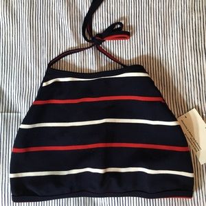Striped halter top
