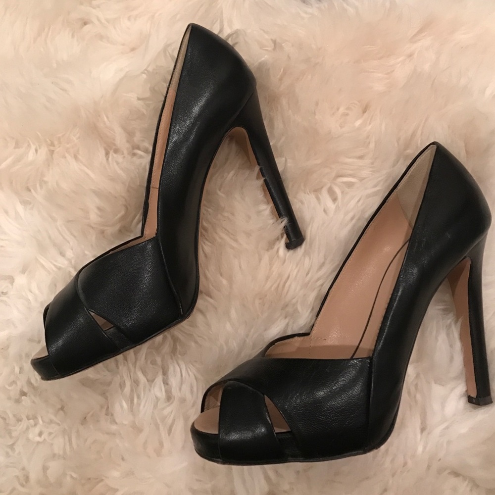 Giuseppe Zanotti Black Leather Heels