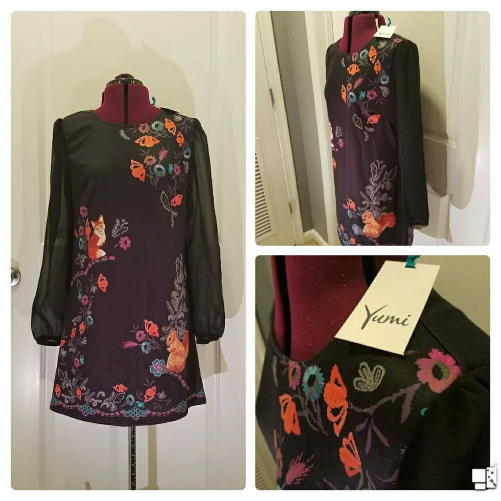 Fox and Squirrel dress.  NWT.