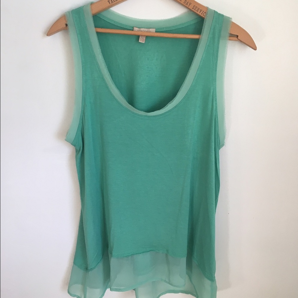 Anthropologie tank by Bordeaux