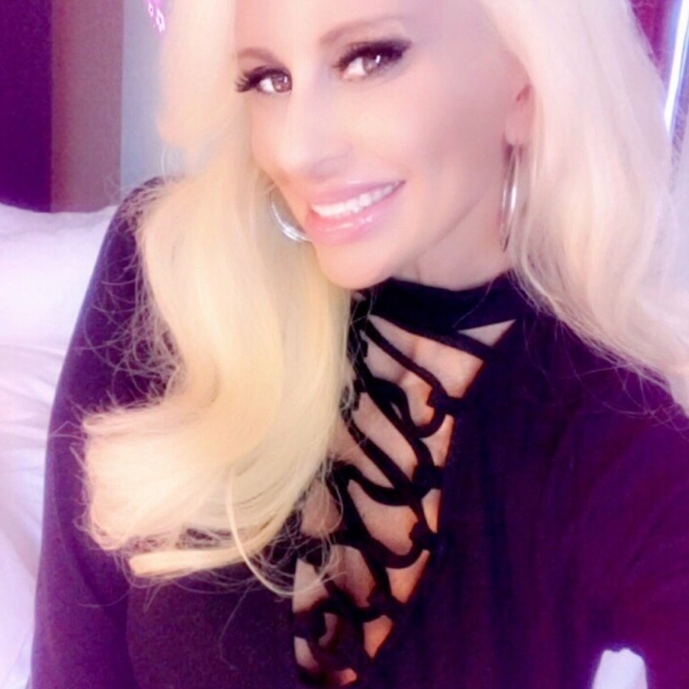 Black Lace up choker bodysuit medium - Picture 2 of 2