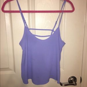 Lavender open back tank