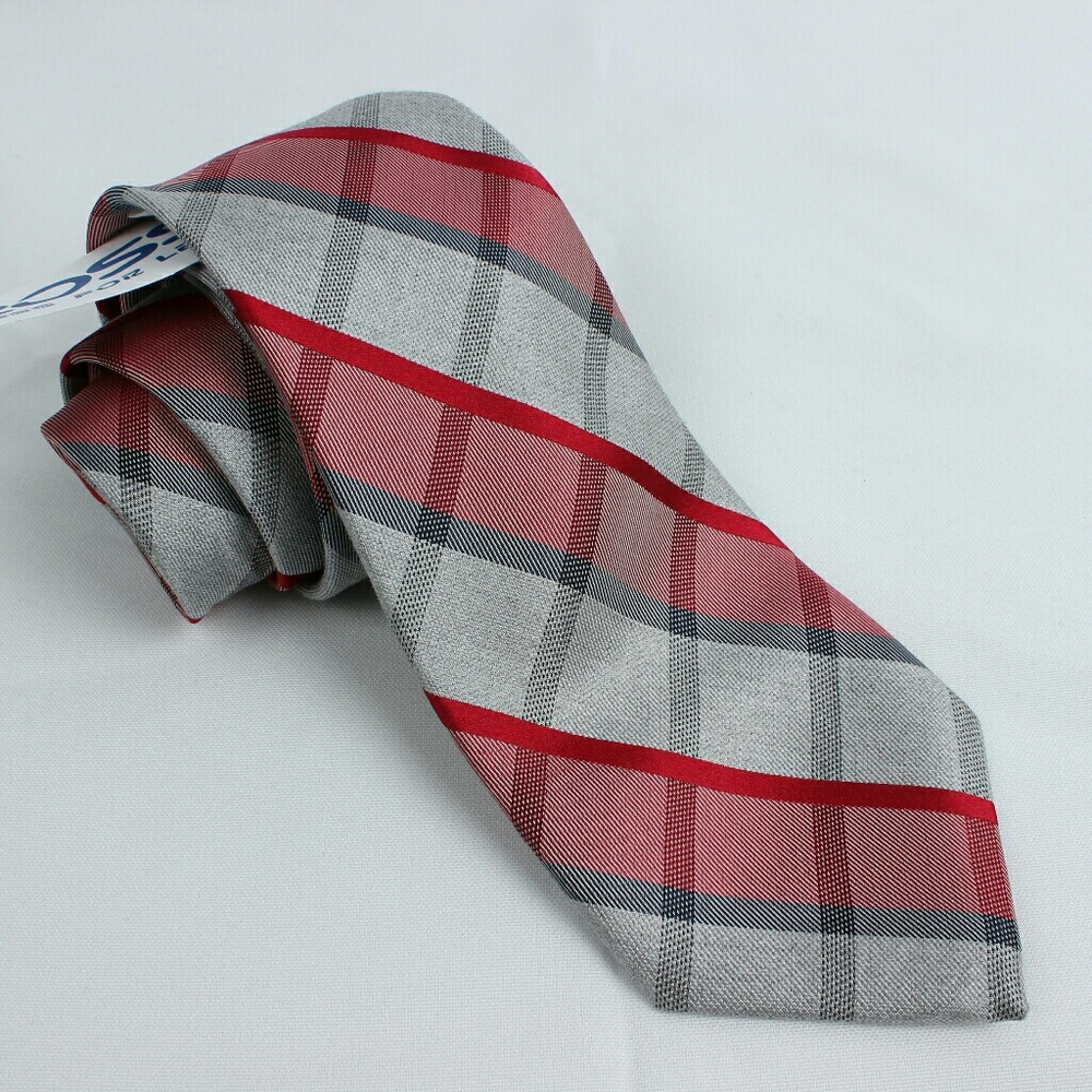 Michael Kors necktie gray/red/blue NWT