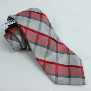Michael Kors necktie gray/red/blue NWT