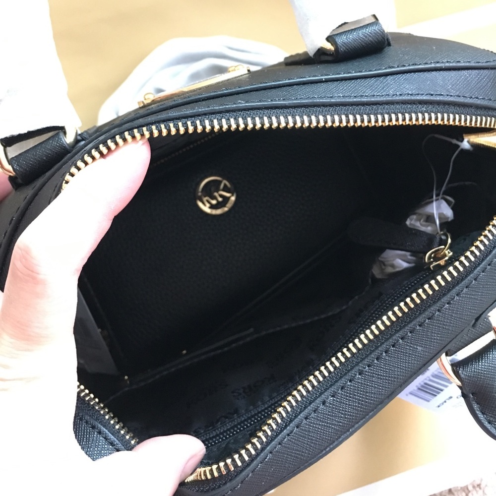👜👑MK satchel set👜black Saffiano - Picture 5 of 6