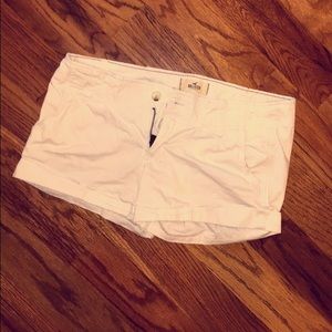 Hollister white shorts