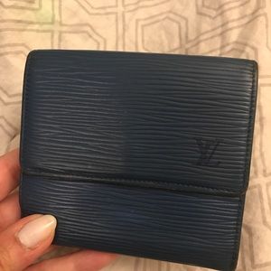 Louis Vuitton Blue Epi Wallet