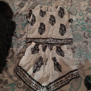 crop top & shorts