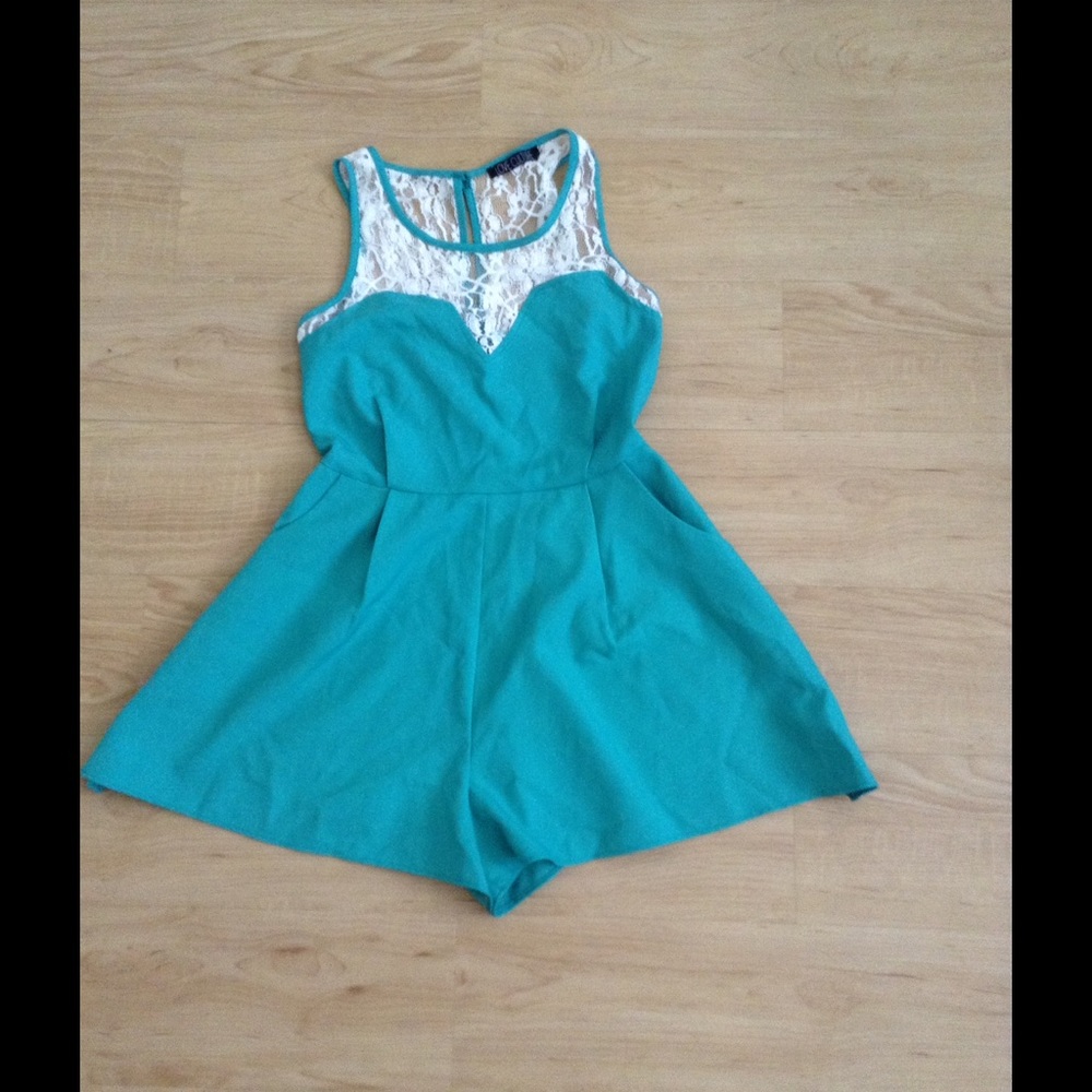 Teal romper