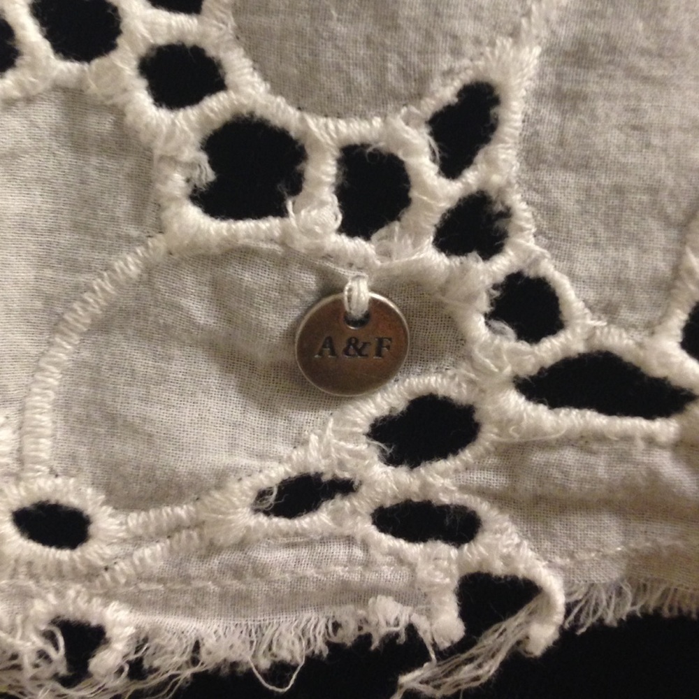 Abercrombie & Fitch white eyelet halter top. - Picture 3 of 4