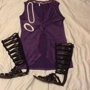 Sexy purple top