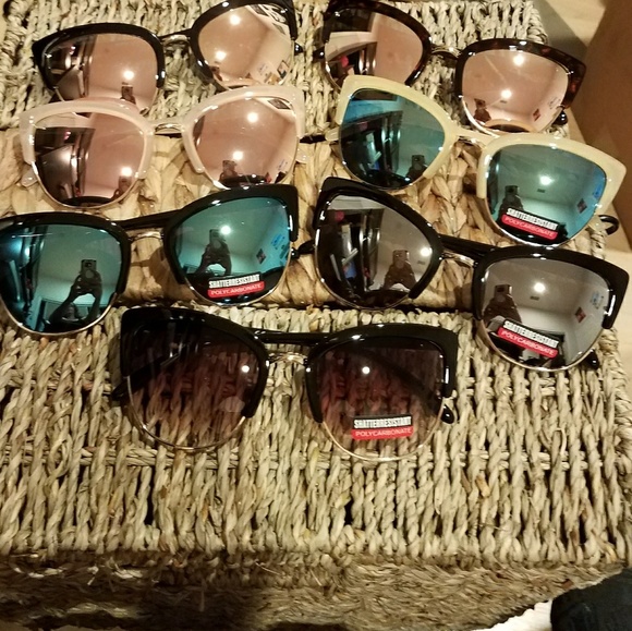 ON SALE Cat Eye Mirror Sunglasses - Picture 3 of 8