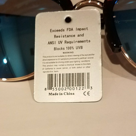 ON SALE Cat Eye Mirror Sunglasses - Picture 6 of 8