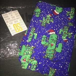 Lularoe Cactus Christmas leggings One Size